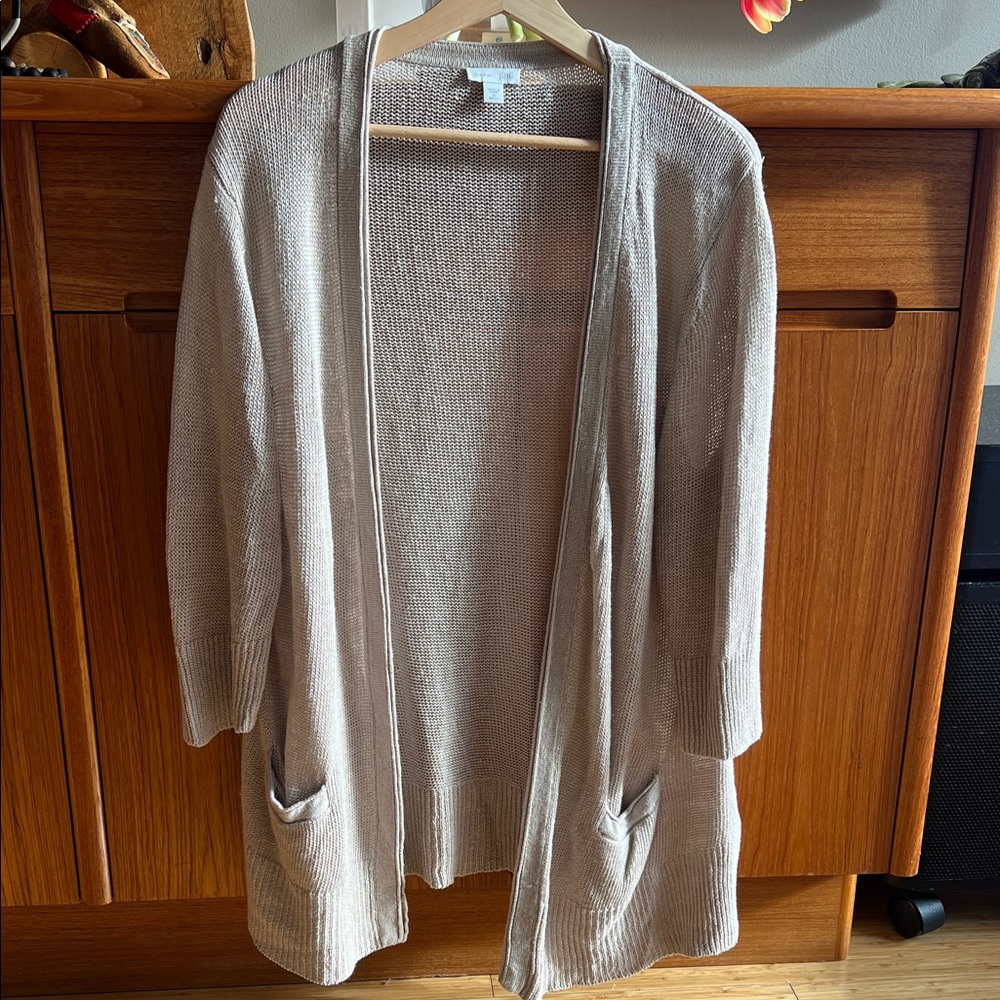 J.Jill Line Open-Front Women's Cardigan